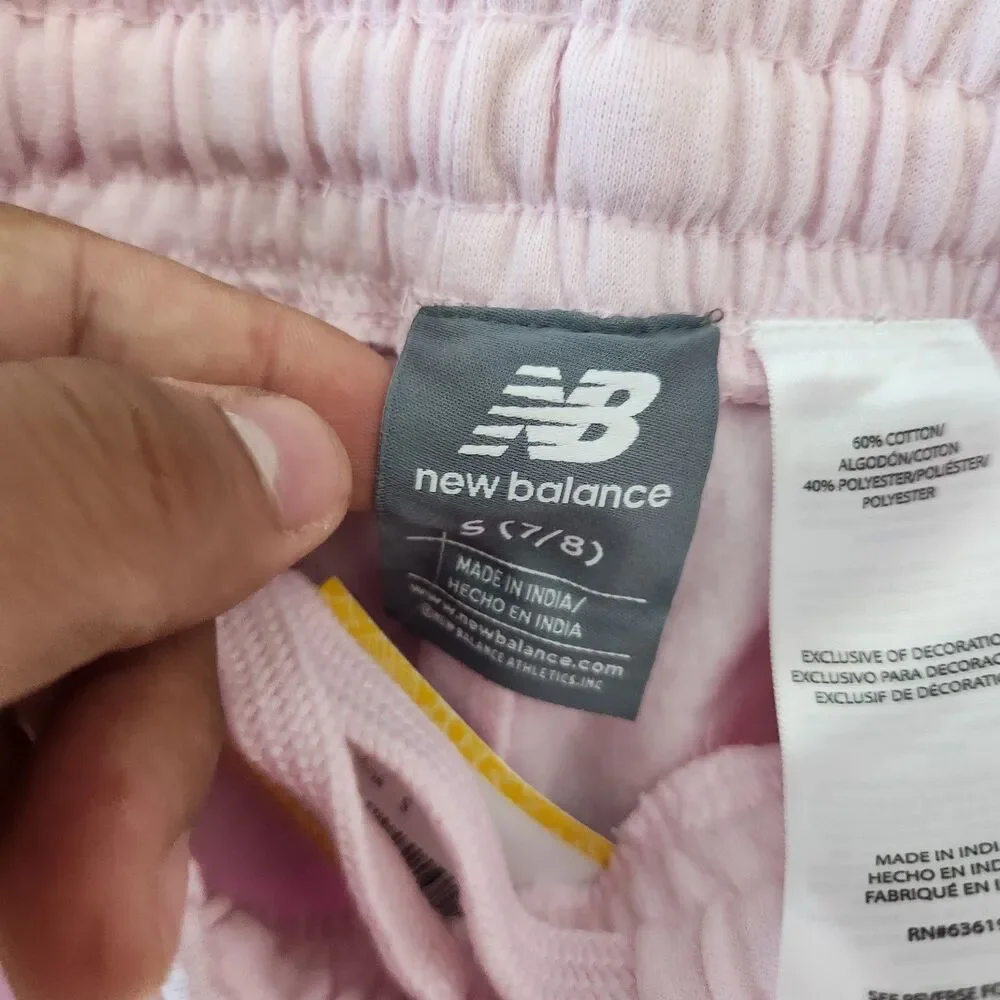 New Balance Kids Small Pink Fleece Jogger‎ NWOT
